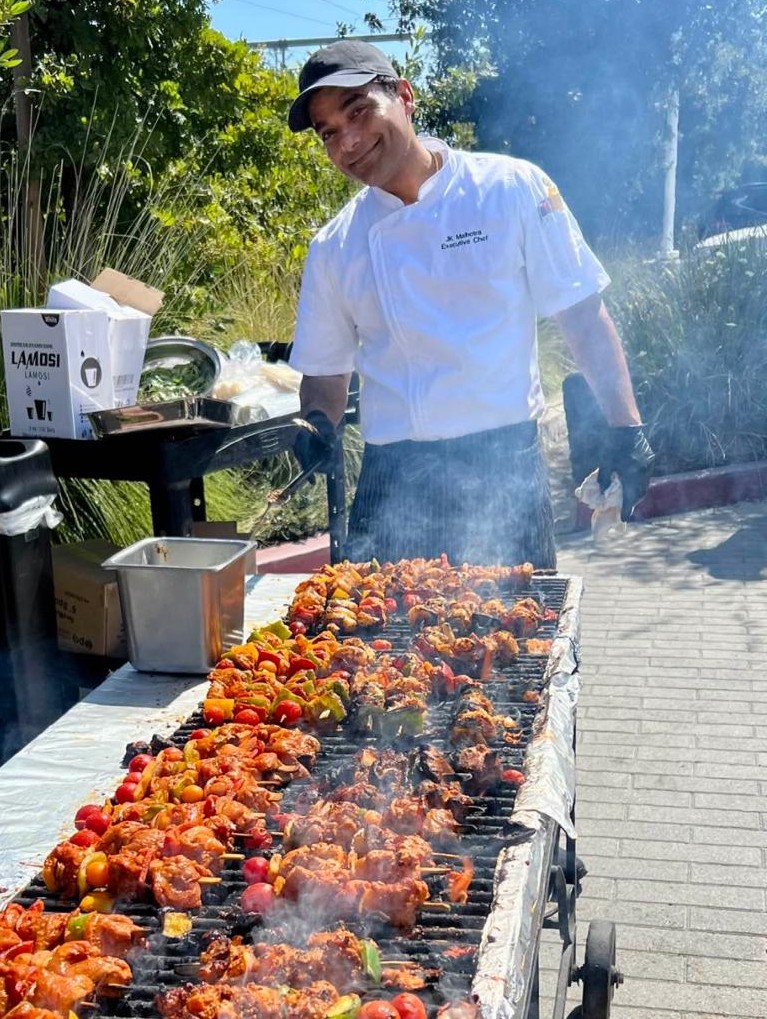 JK Malhotra, Executive Chef, in the Global Spice Kitchens kitchen