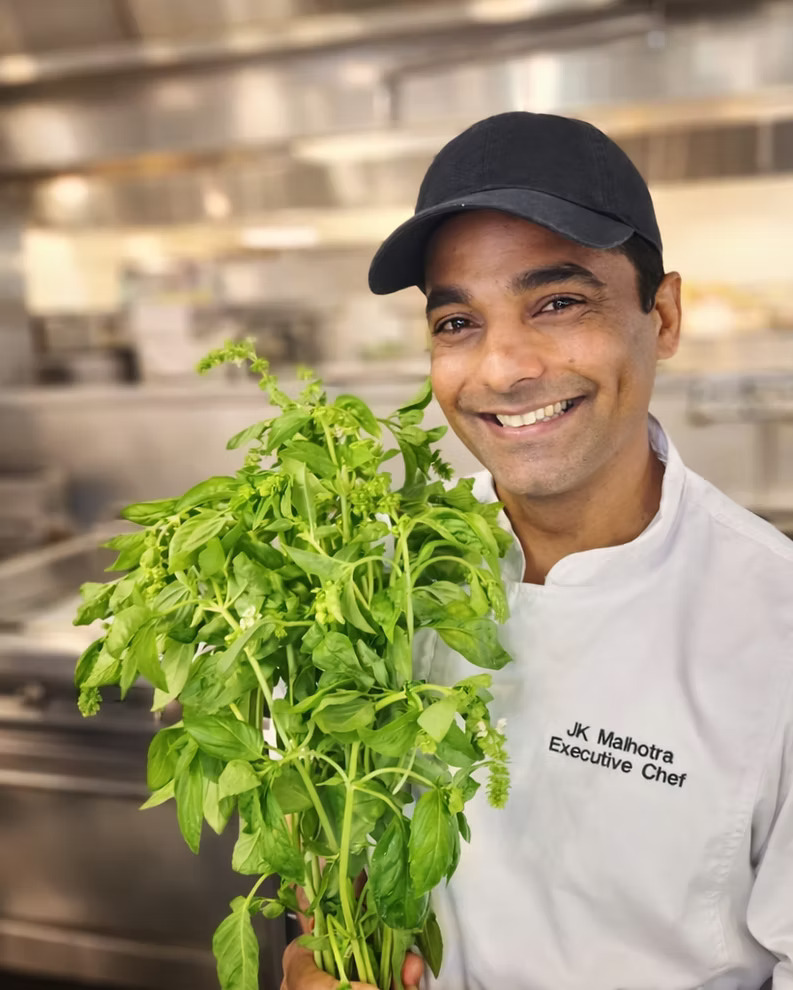 JK Malhotra, Executive Chef, in the Global Spice Kitchens kitchen